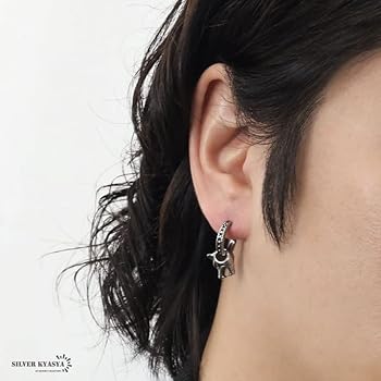 Grayscale ウルフイヤリング 片耳用 Grayscale ウルフピアス 片耳のみ